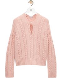 Loewe - V-Neck Knitted Jumper - Lyst