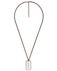 Dior - Cd Couture Plate Pendant Necklace - Lyst