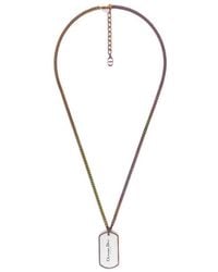 Dior - Cd Couture Plate Pendant Necklace - Lyst