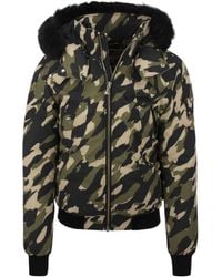 Moose Knuckles - Camouflage Printed Hooded Jacket - Lyst