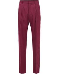 BOSS - Solid Color Casual Trousers - Lyst