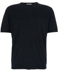 Roberto Collina - Short-Sleeve Cotton Sweater - Lyst
