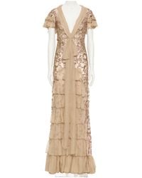Valentino - V-Neck Dress - Lyst