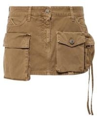 The Attico - Fay Denim Cargo Miniskirt - Lyst
