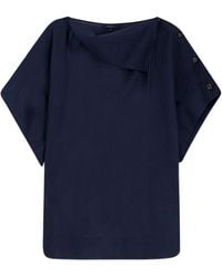 Soeur - Issa Buttoned Boat-Neck T-Shirt - Lyst