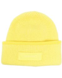 Jacquemus - Logo Patch Ribbed Beanie - Lyst