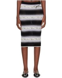 Amiri - Wave Baja Striped Midi Skirt - Lyst