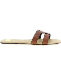 Saint Laurent - Mabrouka Slip-On Sandals - Lyst