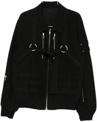 Rick Owens - Harness-Embellishment Zip-Up Jacket - Lyst