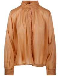 forte_forte - Myshirt Sheer Turtleneck Top - Lyst