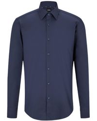 BOSS - Boss Regular-Fit Poplin Shirt - Lyst