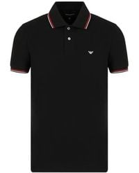 Emporio Armani - Short Sleeve Lapel Polo Shirt - Lyst