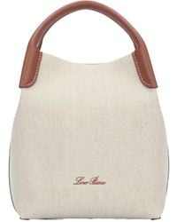Loro Piana - Micro Bale Leather-Trim Tote Bag - Lyst