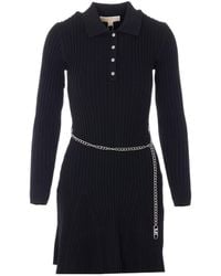MICHAEL Michael Kors - Long-Sleeved Knitted Dress - Lyst