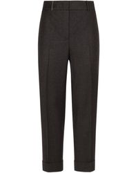 Peserico - Cuffed Straight-Leg Pants - Lyst
