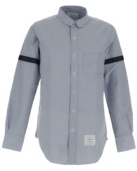Thom Browne - Long-Sleeved Buttoned Shirt - Lyst