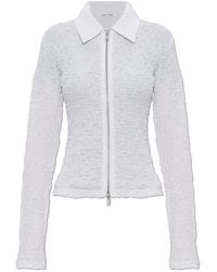 Samsøe & Samsøe - Zip Collared Top - Lyst