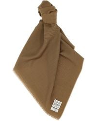 TOTEME - Totême Logo Tag Frayed-Edge Scarf - Lyst