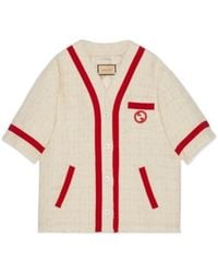 Gucci - Interlocking G Embroidered Two-Toned Tweed Jacket - Lyst