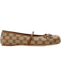Gucci - Horsebit Ballet Shoes - Lyst
