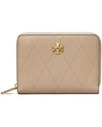 Tory Burch - Small Charlie Quilted Zip-Around Wallet - Lyst