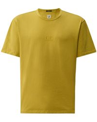 C.P. Company - Logo Printed Crewneck T-Shirt - Lyst