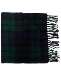 A.P.C. - Mahe Tartan-Check Wool Scarf - Lyst