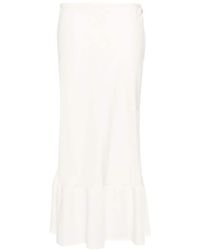 Lemaire - Semi-Sheer A-Line Midi Skirt - Lyst