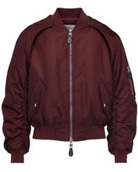 McQueen - Detachable Sleeve Zip Baseball Jacket - Lyst