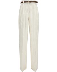 Max Mara - Studio Fonte Striped Trousers - Lyst