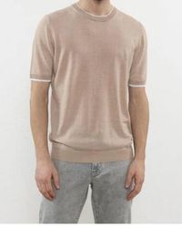 Peserico - Linen-Cotton Knitted T-Shirt - Lyst