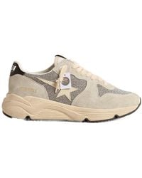 Golden Goose - Running Sole Embellished With Swarovski Crystals And Ivory Star - Lyst