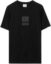 Burberry - Equestrian Knight Logo-Patch Short-Sleeve T-Shirt - Lyst