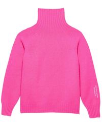 JW Anderson - Roll-Neck Ribbed-Trim Sweater - Lyst