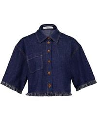 Zimmermann - Rhiannon Fringe Denim Shirt - Lyst