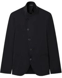 Emporio Armani - Asymmetric Button Blazer - Lyst