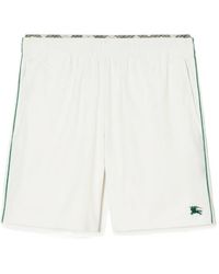 Burberry - Check-Trim Stretch Tennis Shorts - Lyst
