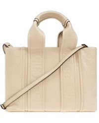 Chloé - Chloé Logo Detailed Top Handle Bag - Lyst