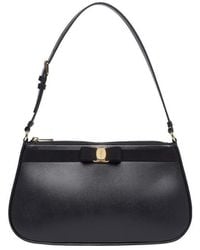 Ferragamo - Vara Bow Shoulder Bag - Lyst