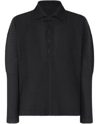 Homme Plissé Issey Miyake - Lace-Up Pleated Shirt - Lyst