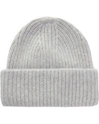 Yves Salomon - Ribbed Cashmere Beanie - Lyst