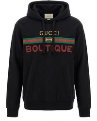 Gucci - Boutique Print Hoodie - Lyst