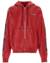 Amiri - Long-Sleeved Zip-Up Sweatshirt - Lyst
