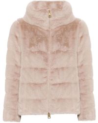 Herno - Faux-Fur Zipped Jacket - Lyst