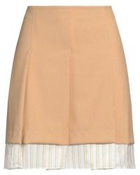 Marni - Oversized Striped Pleated Wool Skirt - Lyst