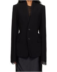 Ann Demeulemeester - Sady Collarless Fitted Blazer - Lyst