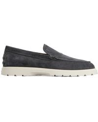Tod's - Logo Embossed Slip-On Loafers - Lyst