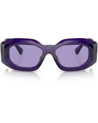Versace - Eyewear Rectangular Frame Sunglasses - Lyst