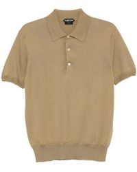 Tom Ford - Short-Sleeved Knitted Polo Shirt - Lyst