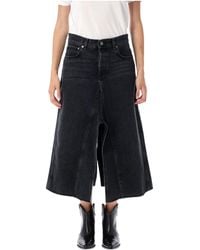 Haikure - Stacy Slit-Detailed Denim Skirt - Lyst